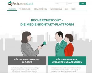 Screenshot Recherchescout