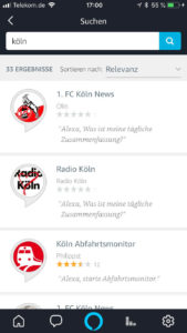 Kölner Angebote für Alexa