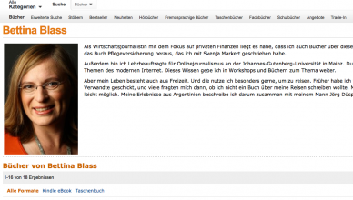 Screenshot Amazon Autorenzentrale