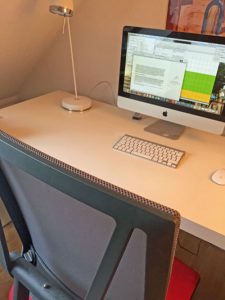 Arbeitsplatz eines Freiberuflers