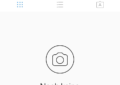 Screenshot Instagram, leeres Konto