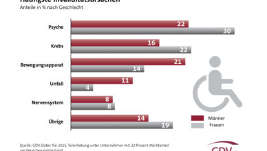 Warum werden Menschen berufsunfähig? Quelle: GDV